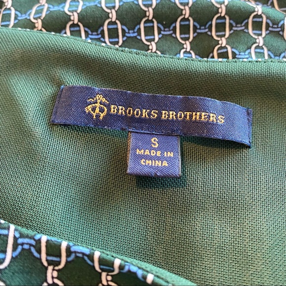 Brooks Brothers Dark Green Link Detail Dress - Picture 5 of 6
